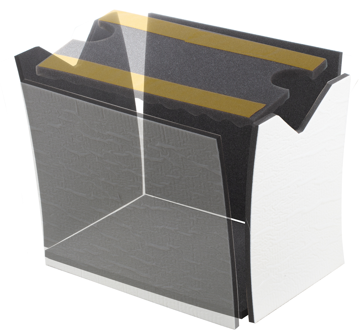 43861 Zarges K470 Rectangular Foam Insert, For Use With K470 Case Model 40677, K450 Case Model 40720