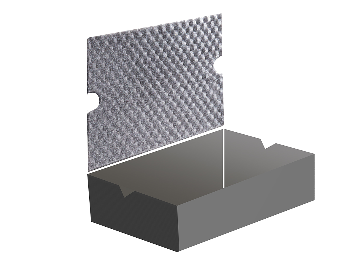 43862 Zarges K470 Rectangular Foam Insert, For Use With K470 Case Model 40810