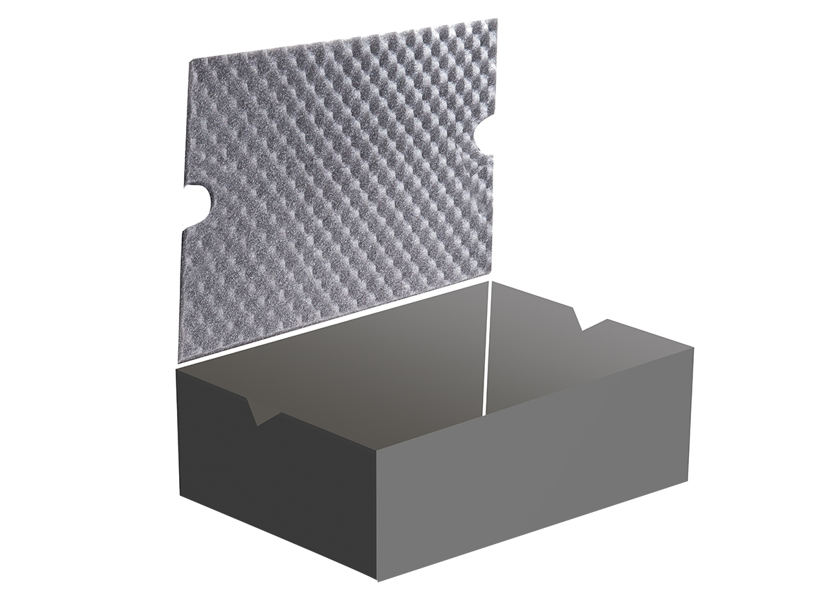 43863 Zarges K470 Rectangular Foam Insert, For Use With K470 Case Model 40568, K450 Case Mdoel 40721