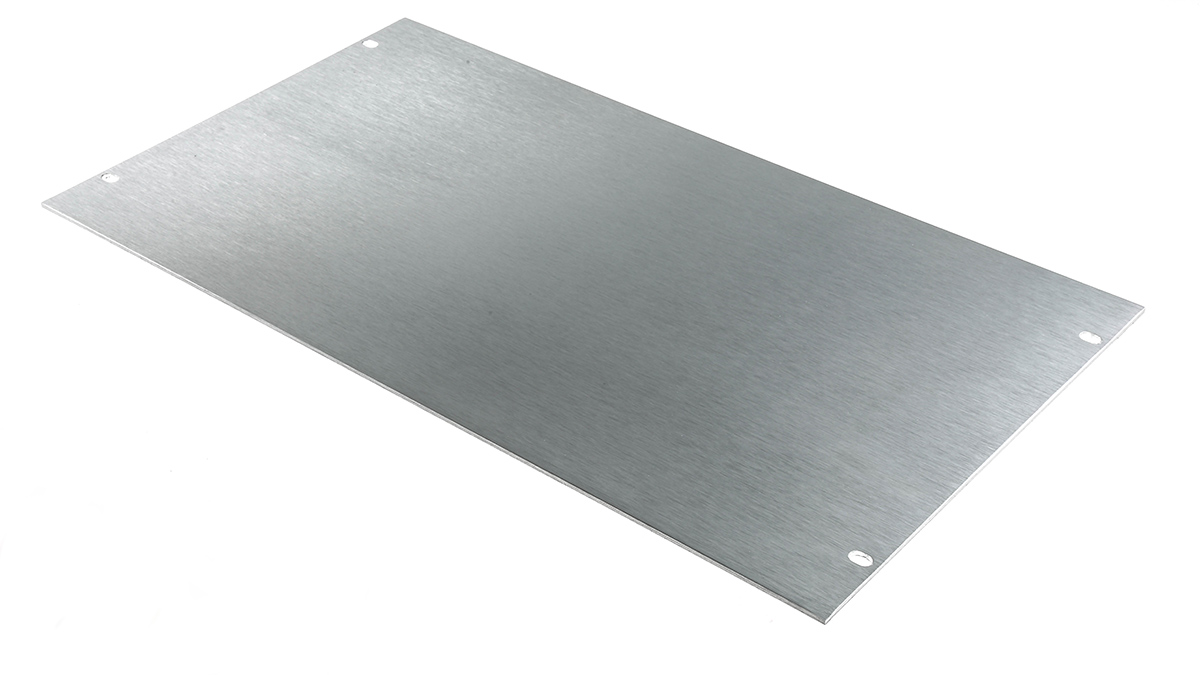 439-3249 RS PRO Silver Aluminium, 6 U 482.6 mm 265.9mm