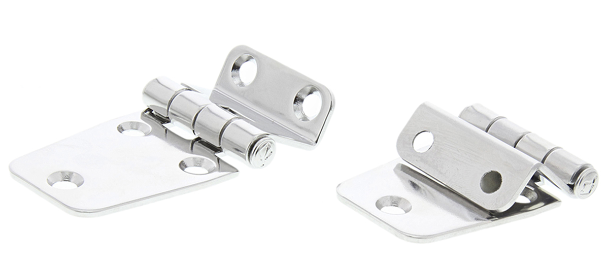 ROCA Stainless Steel with a Fixed Pin, Screw Fixing, 37 mm x 67.5 mm x 2 mm
