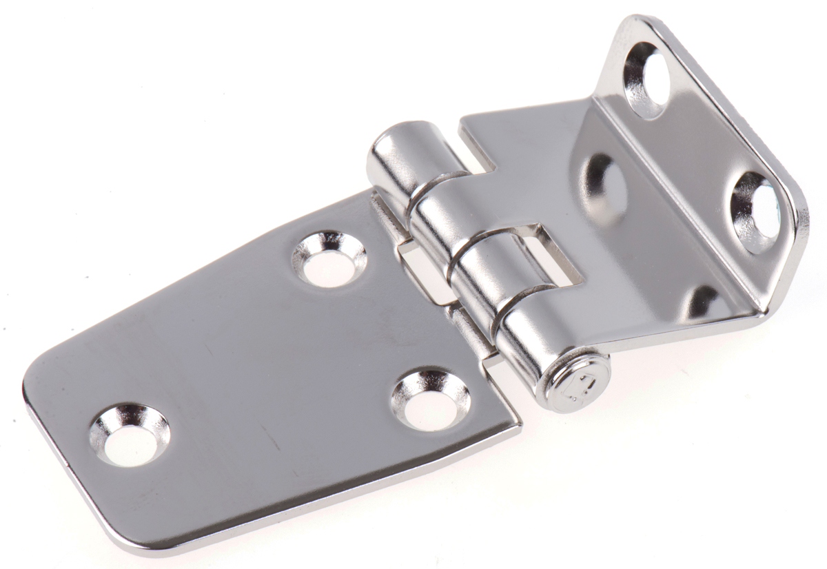 44-15-74 ROCA Stainless Steel Hatch with a Fixed Pin, Screw Fixing, 37 mm x 67.5 mm x 2 mm