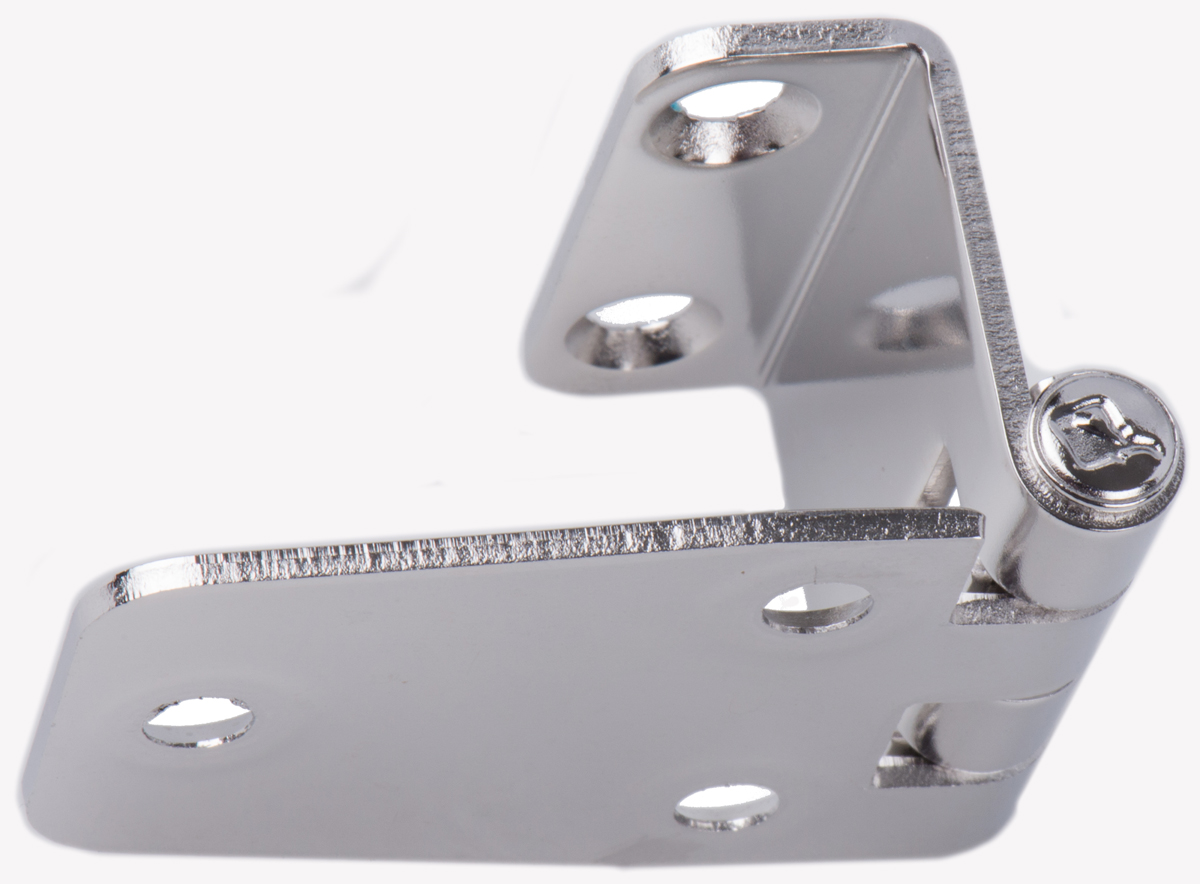 44-15-74 ROCA Stainless Steel Hatch with a Fixed Pin, Screw Fixing, 37 mm x 67.5 mm x 2 mm