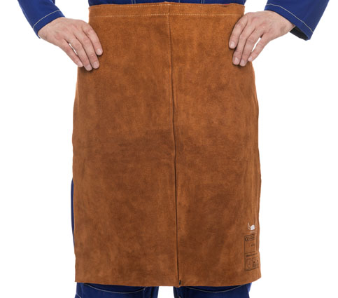 Weldas Brown Reusable Leather Apron, 600 mm