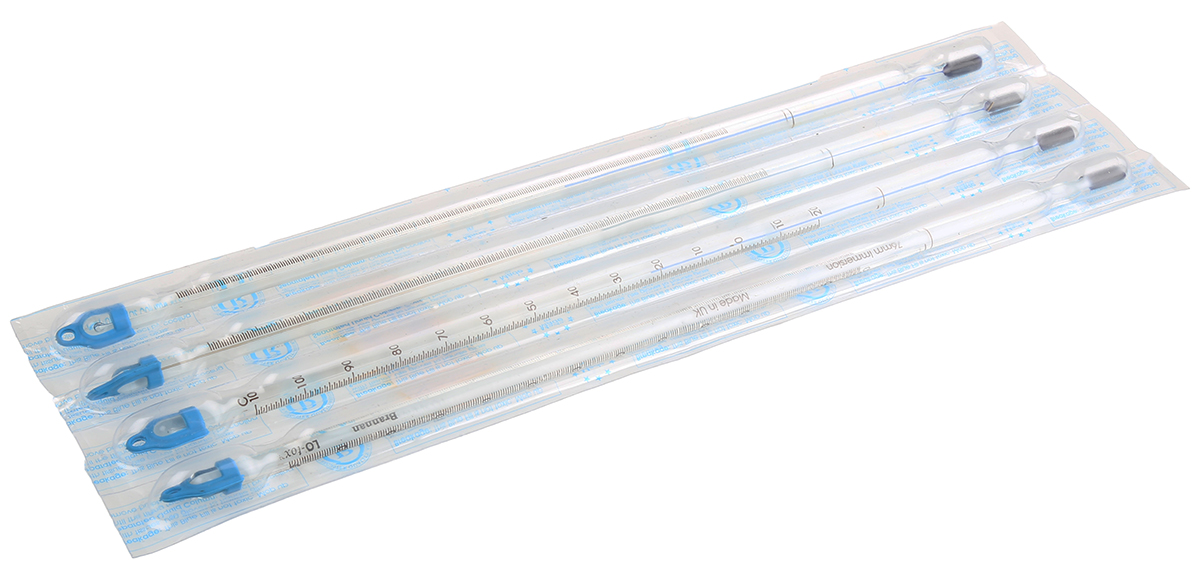 Brannan Immersion Glass Thermometer, 110 °C max