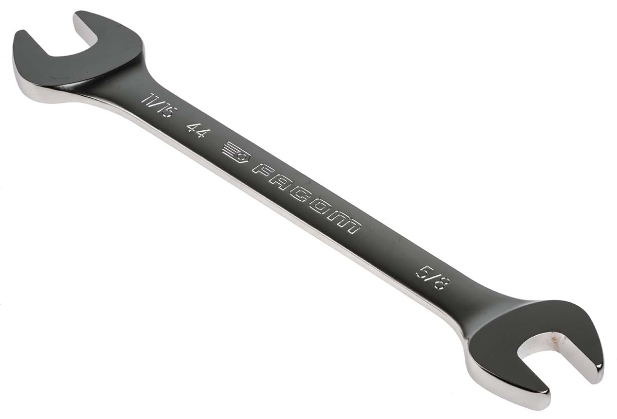 44ju6 Facom 6-Piece Spanner Set, 1/4 x 5/16 to 7/8 x 15/16 in