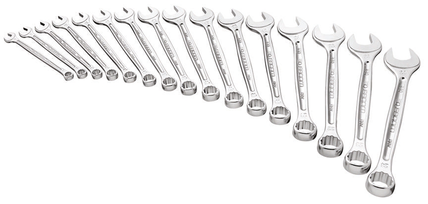 Facom 16-Piece Spanner Set, 8 to 24 mm, Steel