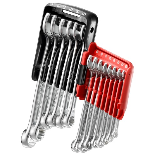 440jp14pb Facom 14-Piece Combination Spanner Set, 7 to 24 mm, Chrome Vanadium Steel