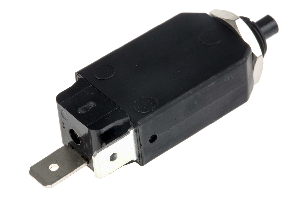 44000015 Schurter T11 T11 Thermal Circuit Breaker - 1-Pole, Panel, 8A Current Rating, 6.5 A, 240V ac, 48 V dc