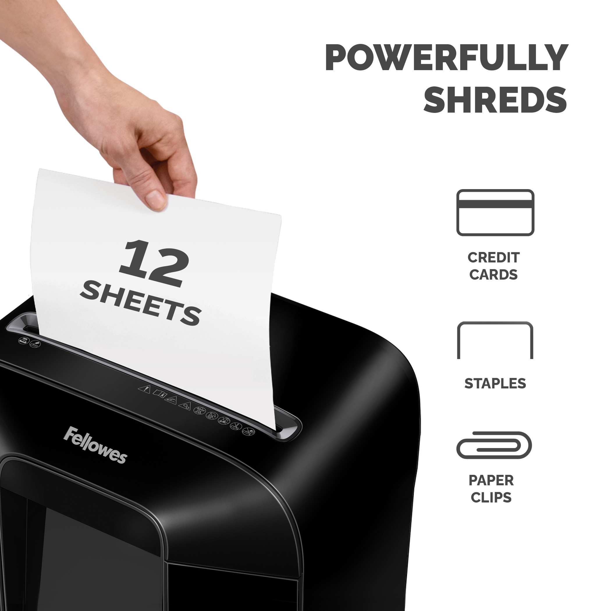 4400901 Fellowes Powershred, Powershred LX85 Powershred LX85 19 L Cross Shredder