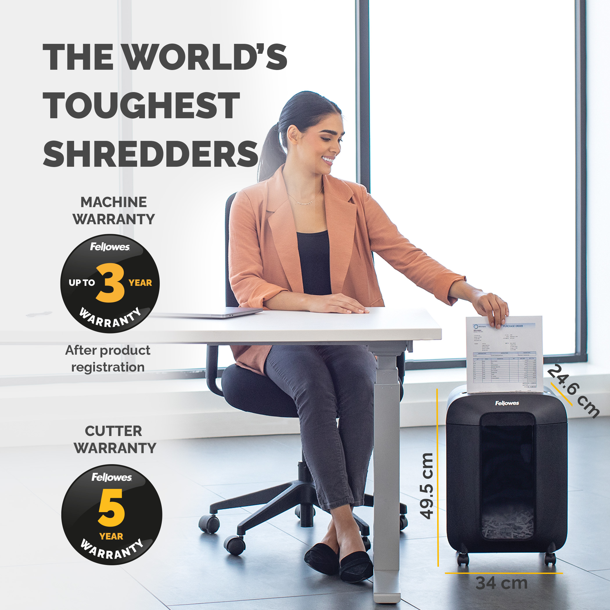 4400901 Fellowes Powershred, Powershred LX85 Powershred LX85 19 L Cross Shredder