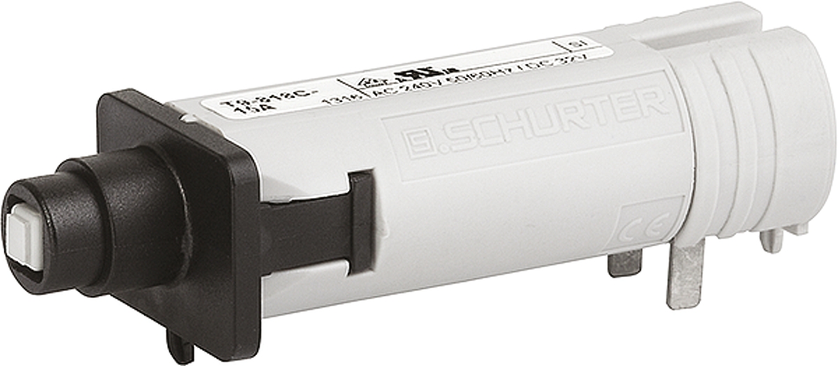 Schurter T9 T9 Thermal Circuit Breaker - 1-Pole, Panel, 3A Current Rating, 240V ac, 32 V dc