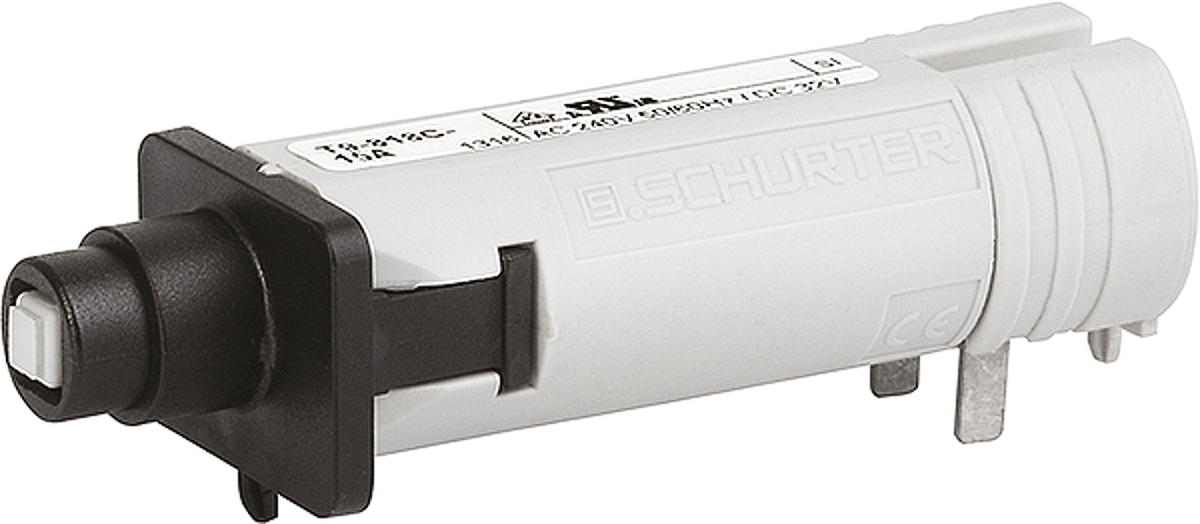 Schurter T9 T9 Thermal Circuit Breaker - 1-Pole, Panel, 4A Current Rating, 240V ac, 32 V dc
