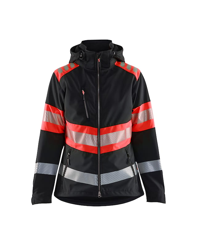 Blaklader 4404 Black, Red Female Hi Vis Jacket, S