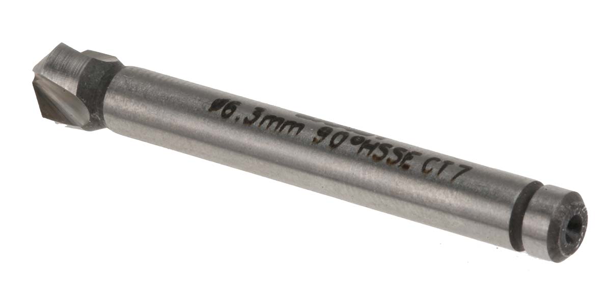 4405706 EXACT Hard Metal, High Speed Steel Cobalt, High Speed Steel Drill Bit, 6.3 mm Head, 3 Flute(s), 90 °, 1 Piece(s)