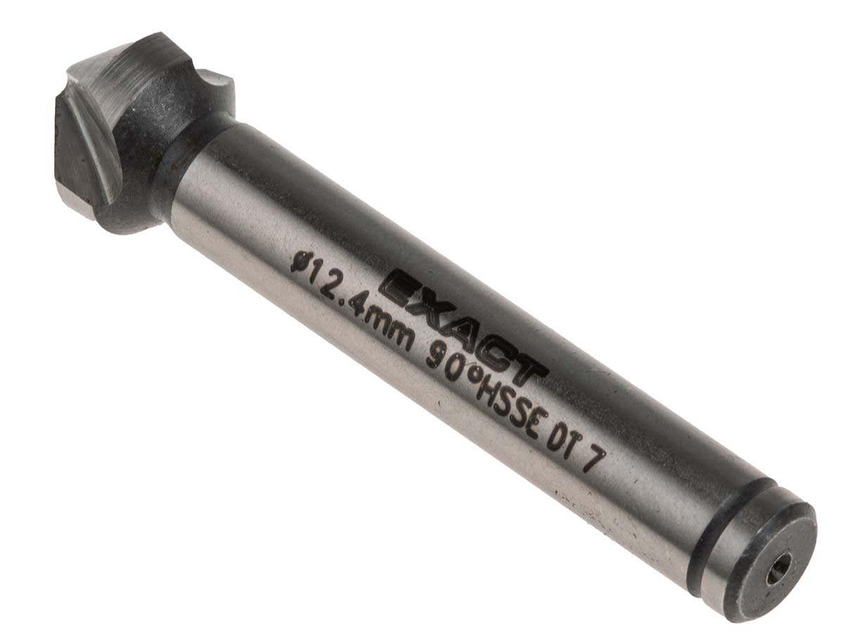 4405715 EXACT High Speed Steel-E Drill Bit, 12.4 mm Head, 3 Flute(s), 90 °, 1 Piece(s)
