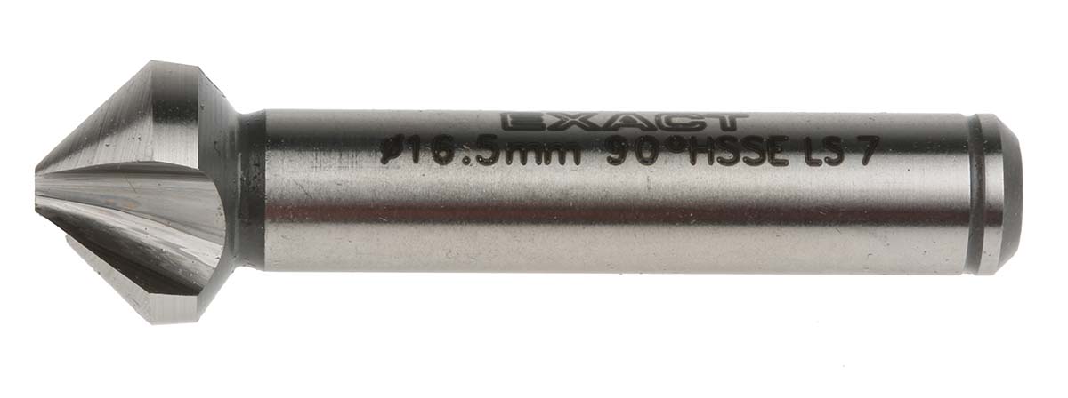 4405718 EXACT High Speed Steel-E Drill Bit, 16.5 mm Head, 3 Flute(s), 90 °, 1 Piece(s)