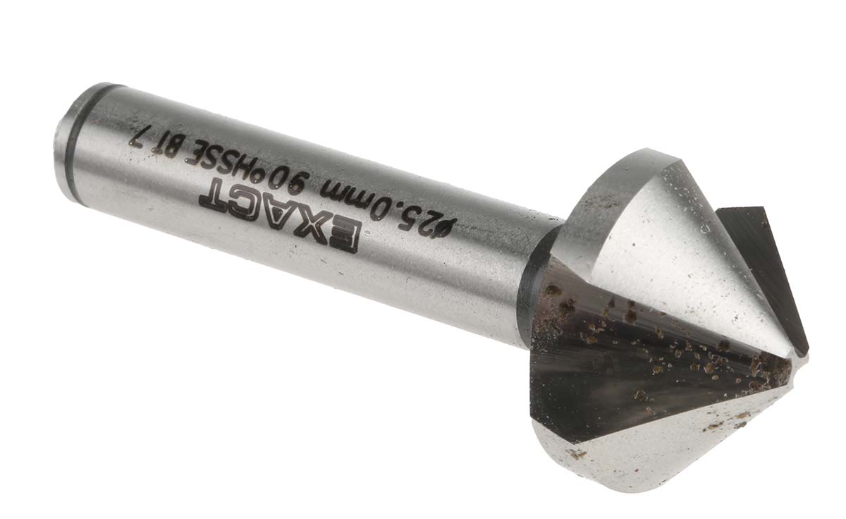 EXACT High Speed Steel-E Drill Bit, 25 mm Head, 3 Flute(s), 90 °, 1 Piece(s)