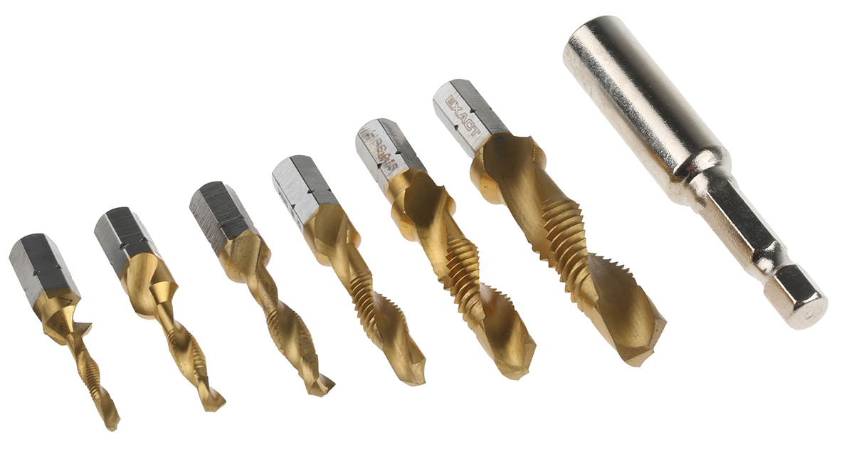 EXACT Tap & Drill Set, M10 Thread, Metric Standard