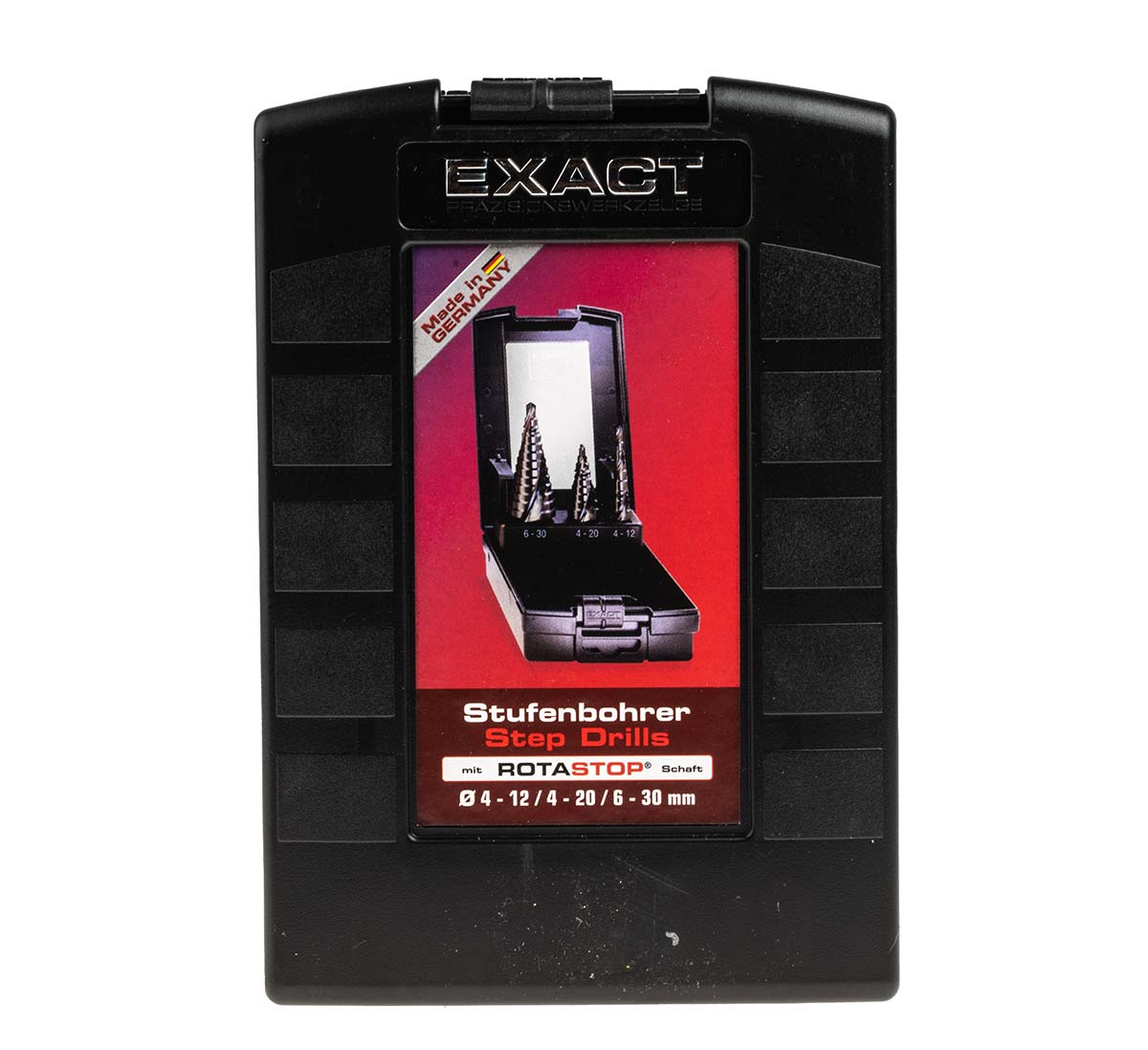 EXACT 3-Piece Step Set for Metal, 30 mm Max, 4 mm Min, High Speed Steel Bits