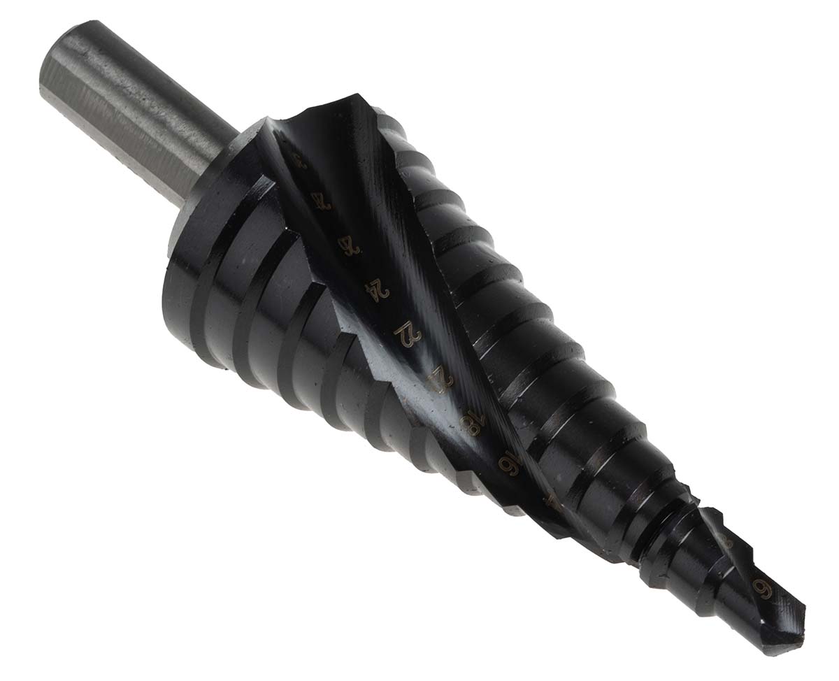 4407024 EXACT 3-Piece Step Set for Metal, 30 mm Max, 4 mm Min, High Speed Steel Bits