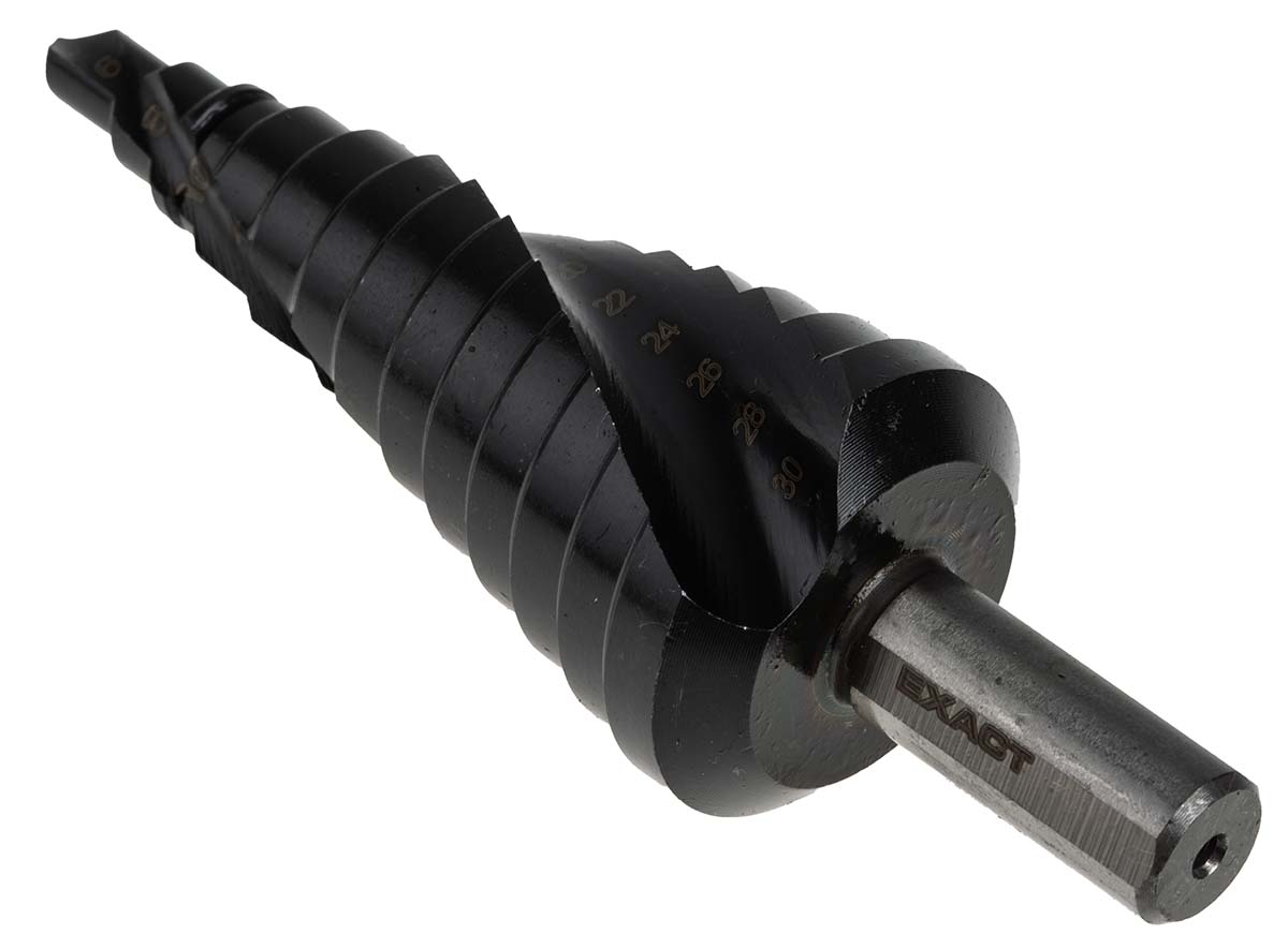 4407024 EXACT 3-Piece Step Set for Metal, 30 mm Max, 4 mm Min, High Speed Steel Bits