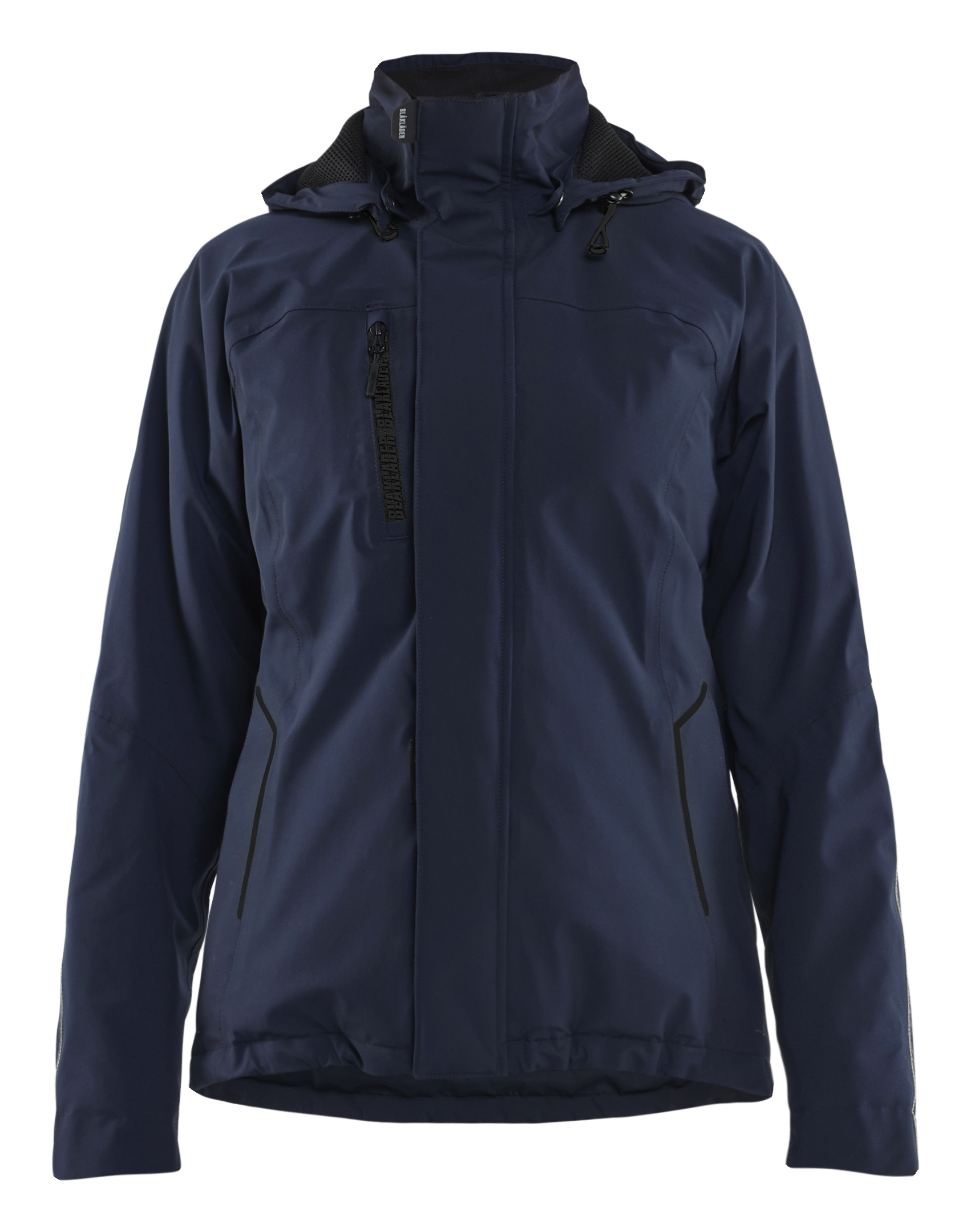 Blaklader 4408191786 Black, Navy, Windproof, Waterproof Jacket Zipper Closure, 2XL 1 EA
