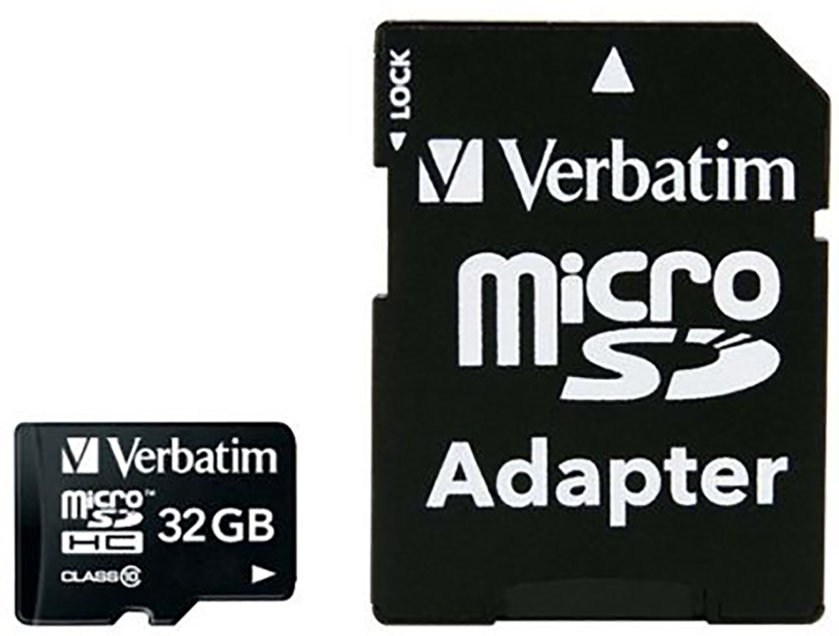 Verbatim 32 GB MicroSDHC microSD, UHS 1 U1, Class 10