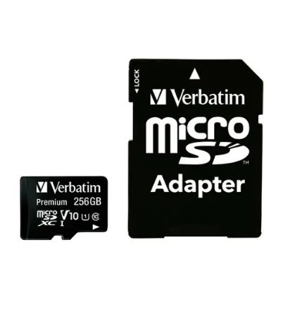 Verbatim 256 GB MicroSDXC microSD, Class 10