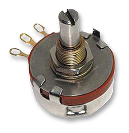 Ohmite CU 5kΩ Rotary Potentiometer 1-Gang Panel Mount, CU5021E