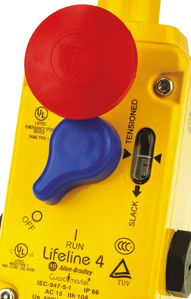 440e-l13042 Allen Bradley Guardmaster 440E Cable Switch 209.5 mm, Straight, 3 NC/1 NO