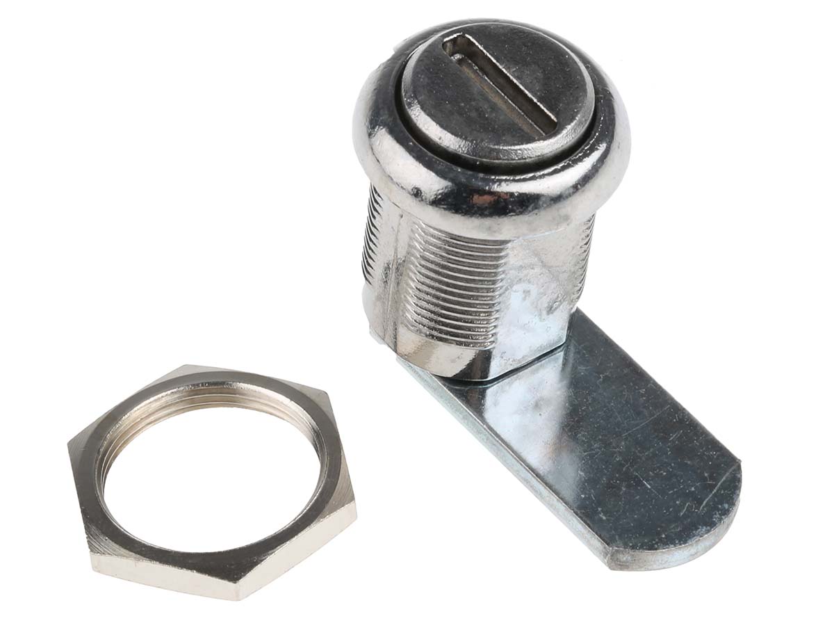 Euro-Locks a Lowe & Fletcher group Company Die Cast Zinc Camlock, 20 mm Panel-to-Tongue 19.1 x 16.6 mm, Round Head