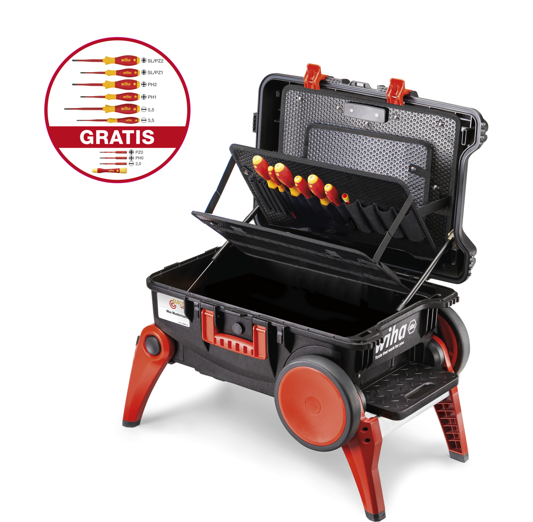 Wiha Transit Case Wheeled, 497 mm 680 mm 336 mm