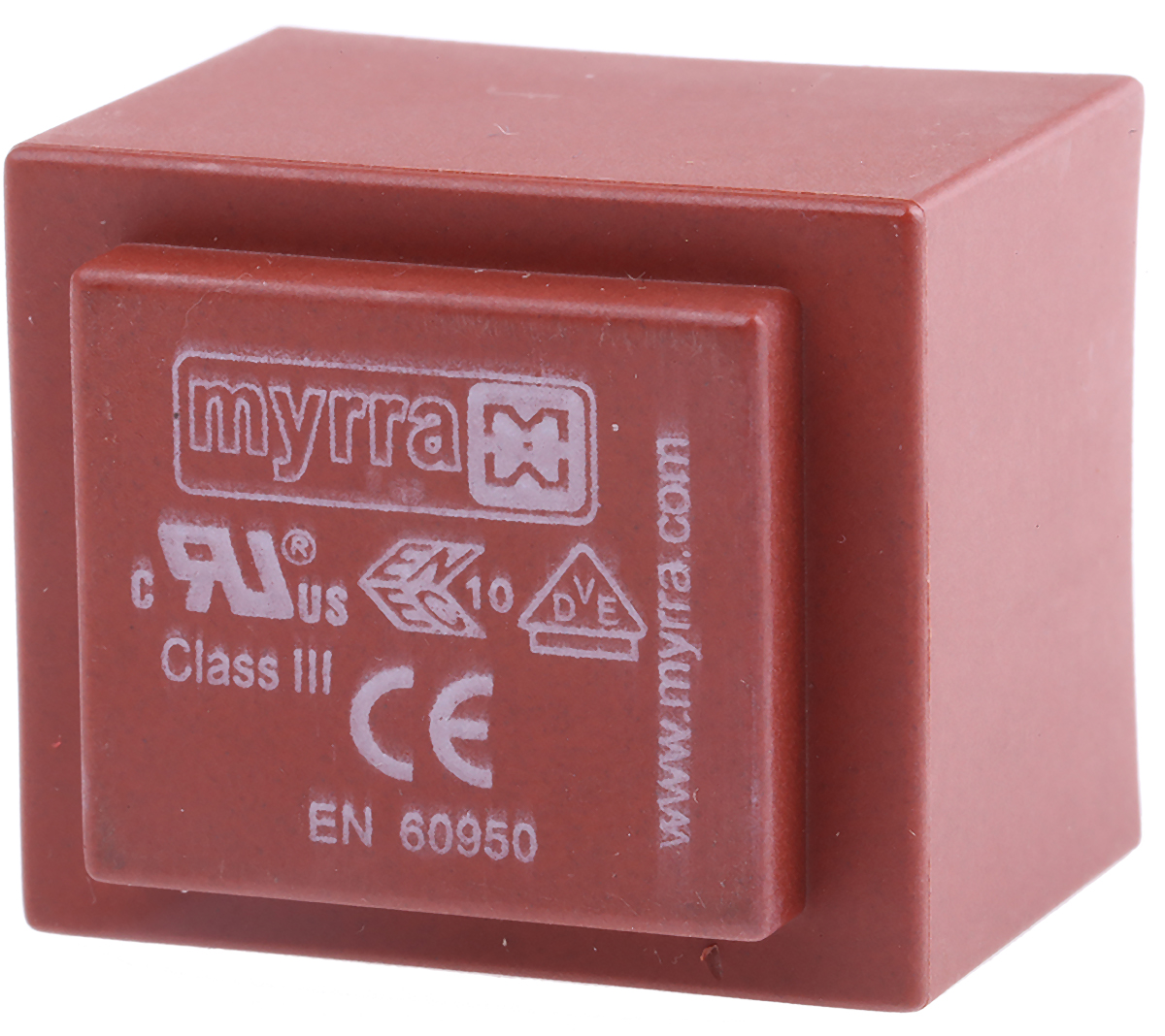 Myrra 2 x 12 V ac 2 Output PCB PCB Transformer, CEI 85, VDE EN 61558-2-6, CEI 126, EN 61558-2-6, CCA procedure, UL 94 VO