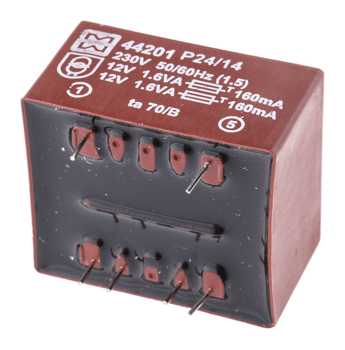 44201 Myrra 12 V ac 2 Output PCB PCB Transformer, UL 1585, EN 61558-2-6, UL 506, CEI 126, EN 60950, CEI 85 30 VA