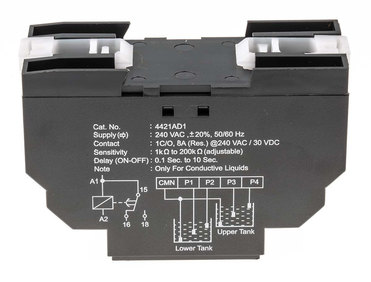 4421ad1 GIC 44 Series Level Controller -, DIN Rail Voltage Input 240V ac-Rated Relay