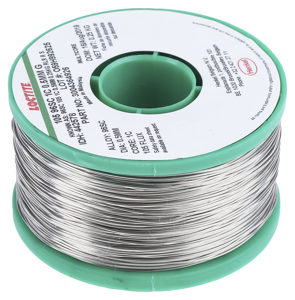 442578 Multicore Wire, 0.5 mm Lead Free Solder, 217 °C Melting Point