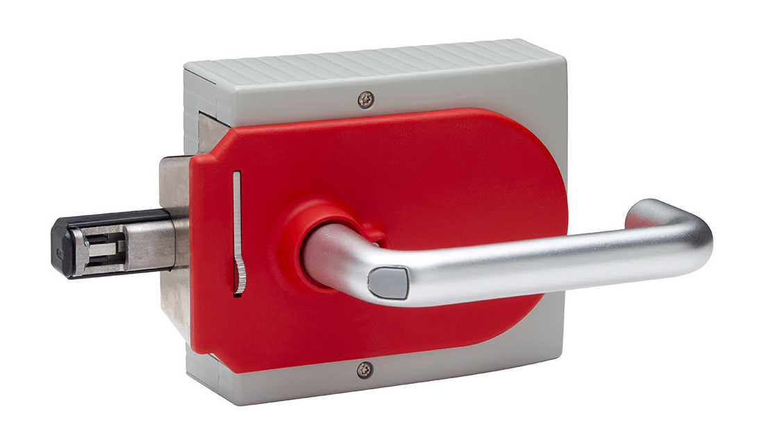 Allen Bradley Guardmaster Silver, Red Locking Handle Door Interlock