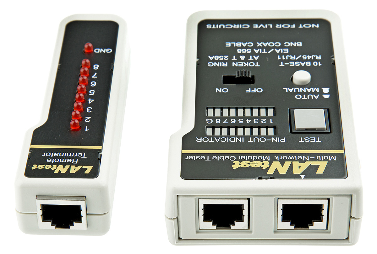443-9200 RS PRO Cable Tester RJ45, Coaxial