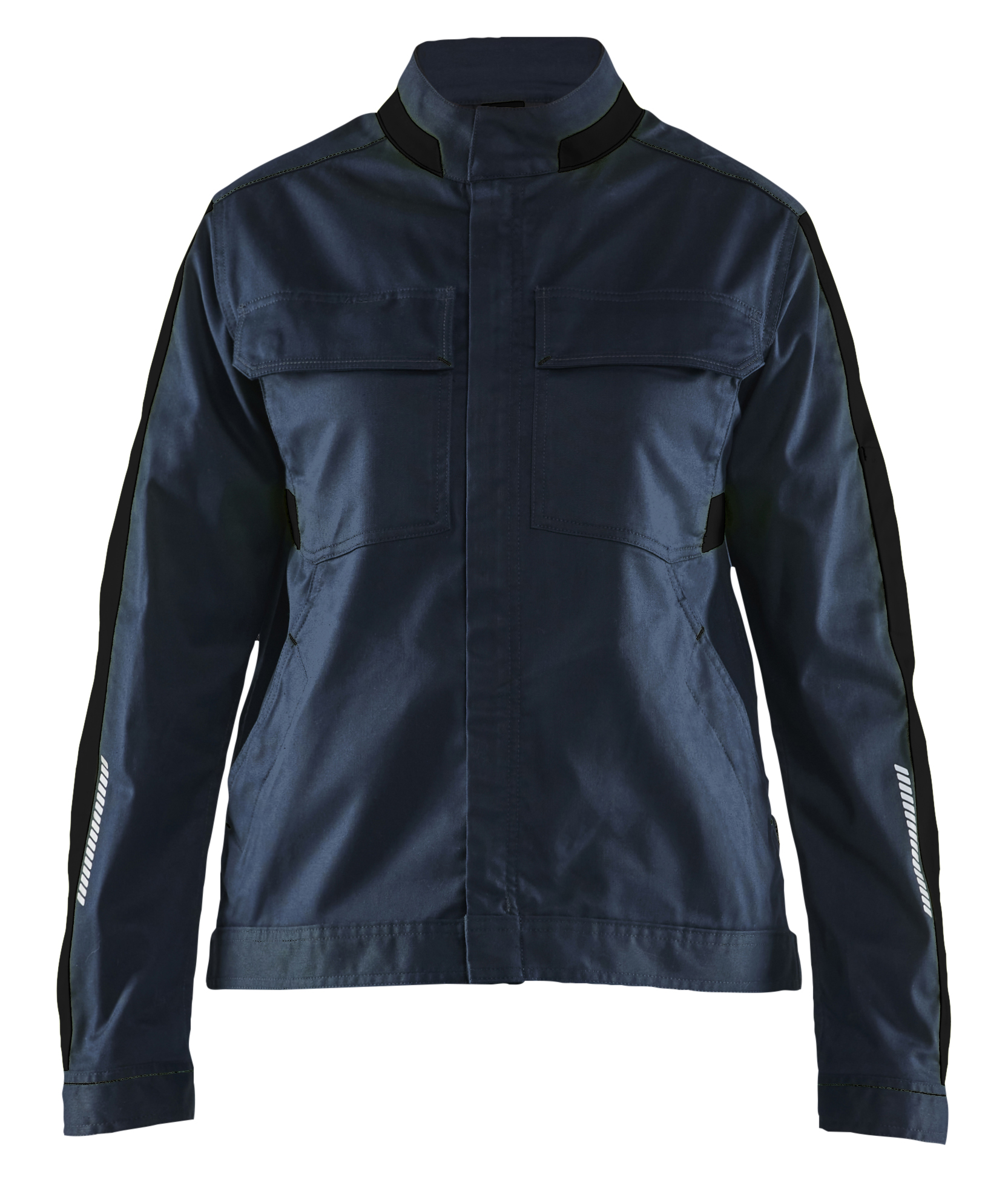 Blaklader 4443183286 1 Navy, Black, Anti-Scratch Jacket Zipper Closure, XL 1 EA