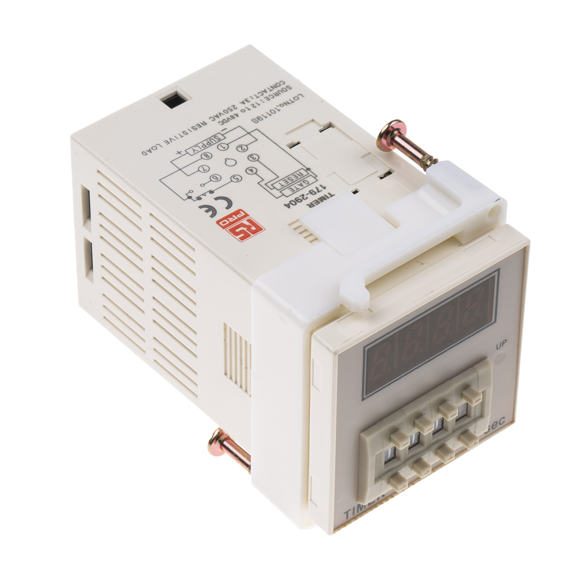 179-2904 RS PRO Plug In Timer Relay, 12 → 48V dc, 1-Contact, 999.9s, 1-Function, SPDT