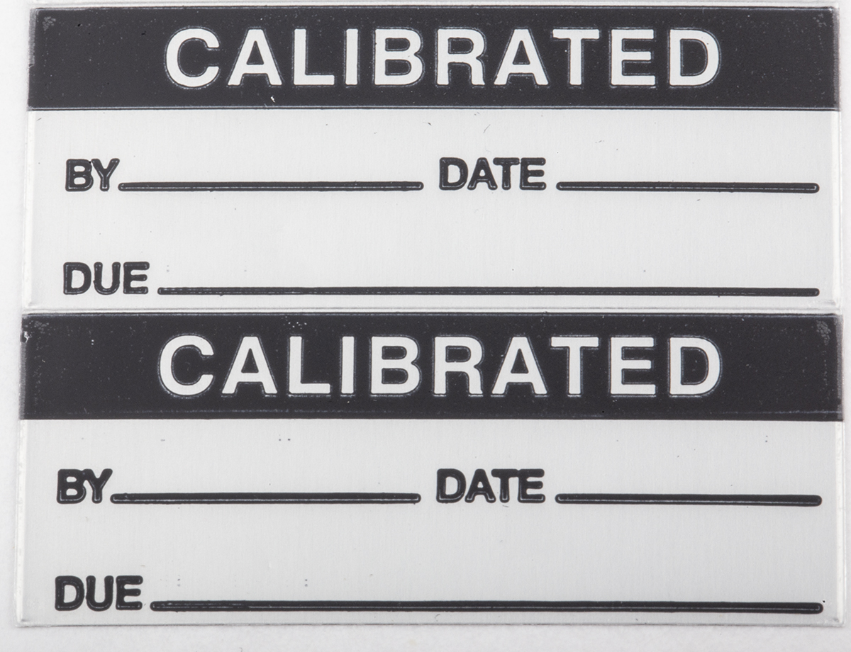 445-3600 RS PRO Adhesive Pre-Printed Adhesive Label-Calibrated-. Quantity: 140 Per Pack