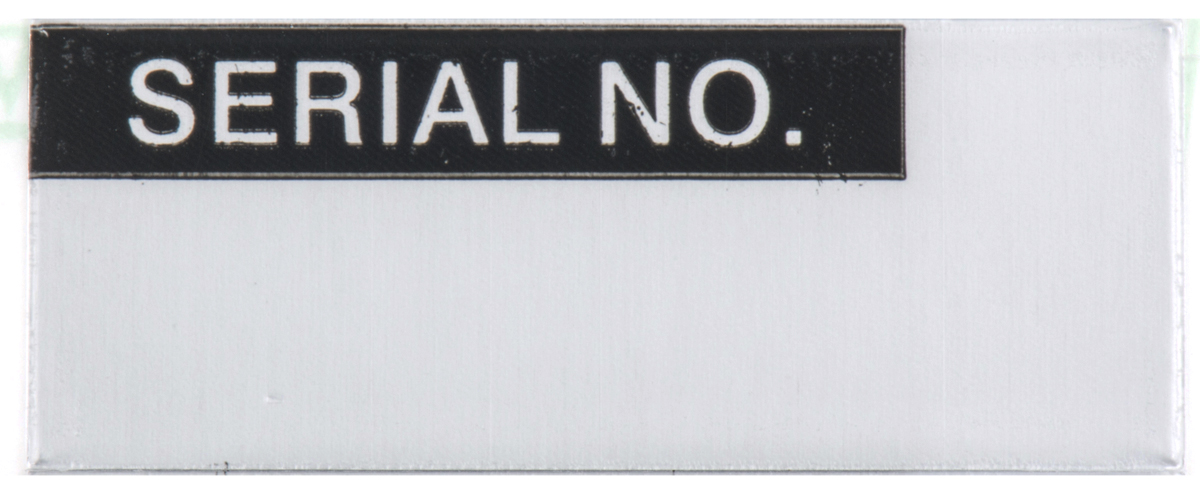 RS PRO Adhesive Pre-Printed Adhesive Label-Serial No-. Quantity: 180 Per Pack