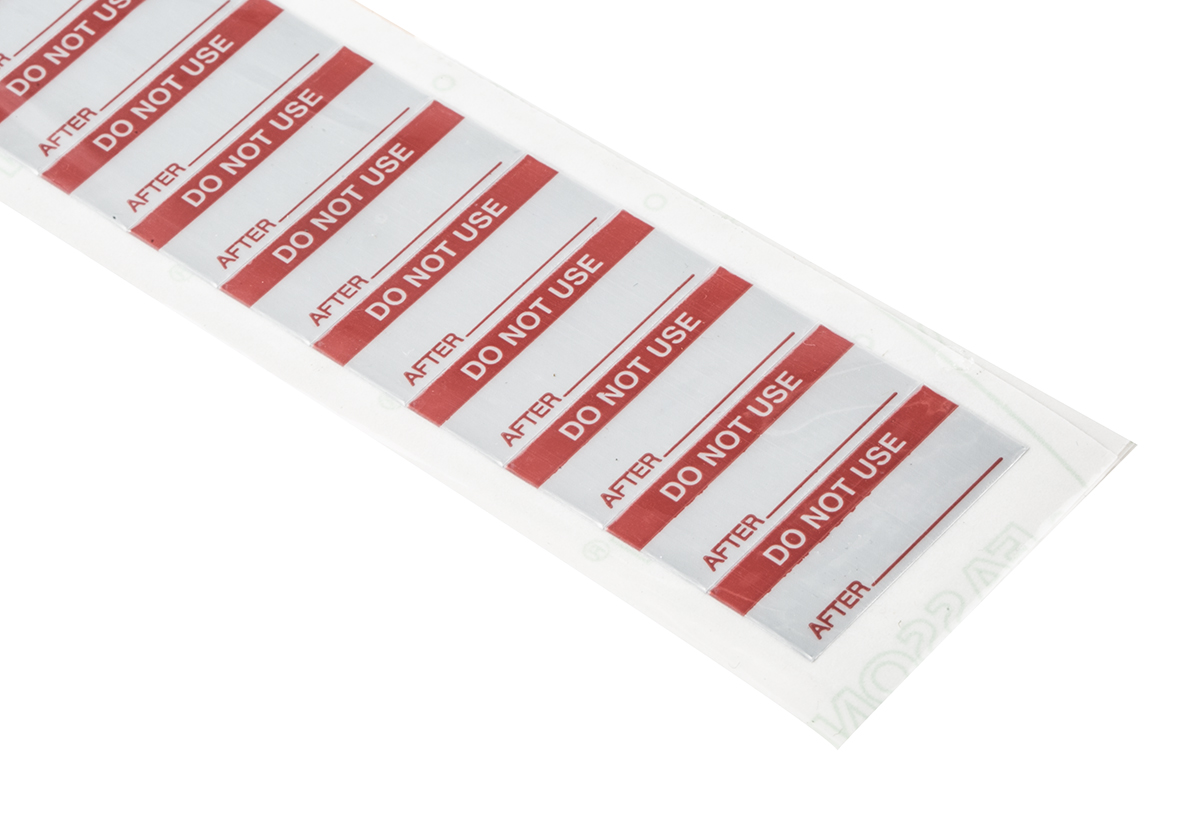 RS PRO Adhesive Pre-Printed Adhesive Label-Do Not Use-. Quantity: 140 Per Pack