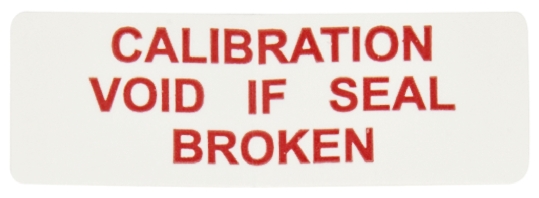 445-3773 RS PRO Adhesive Pre-Printed Adhesive Label-Calibration Void If Seal Removed-. Quantity: 180 Per Pack