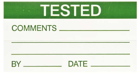 445-4079 RS PRO Adhesive Pre-Printed Adhesive Label-Tested-. Quantity: 30 Per Pack