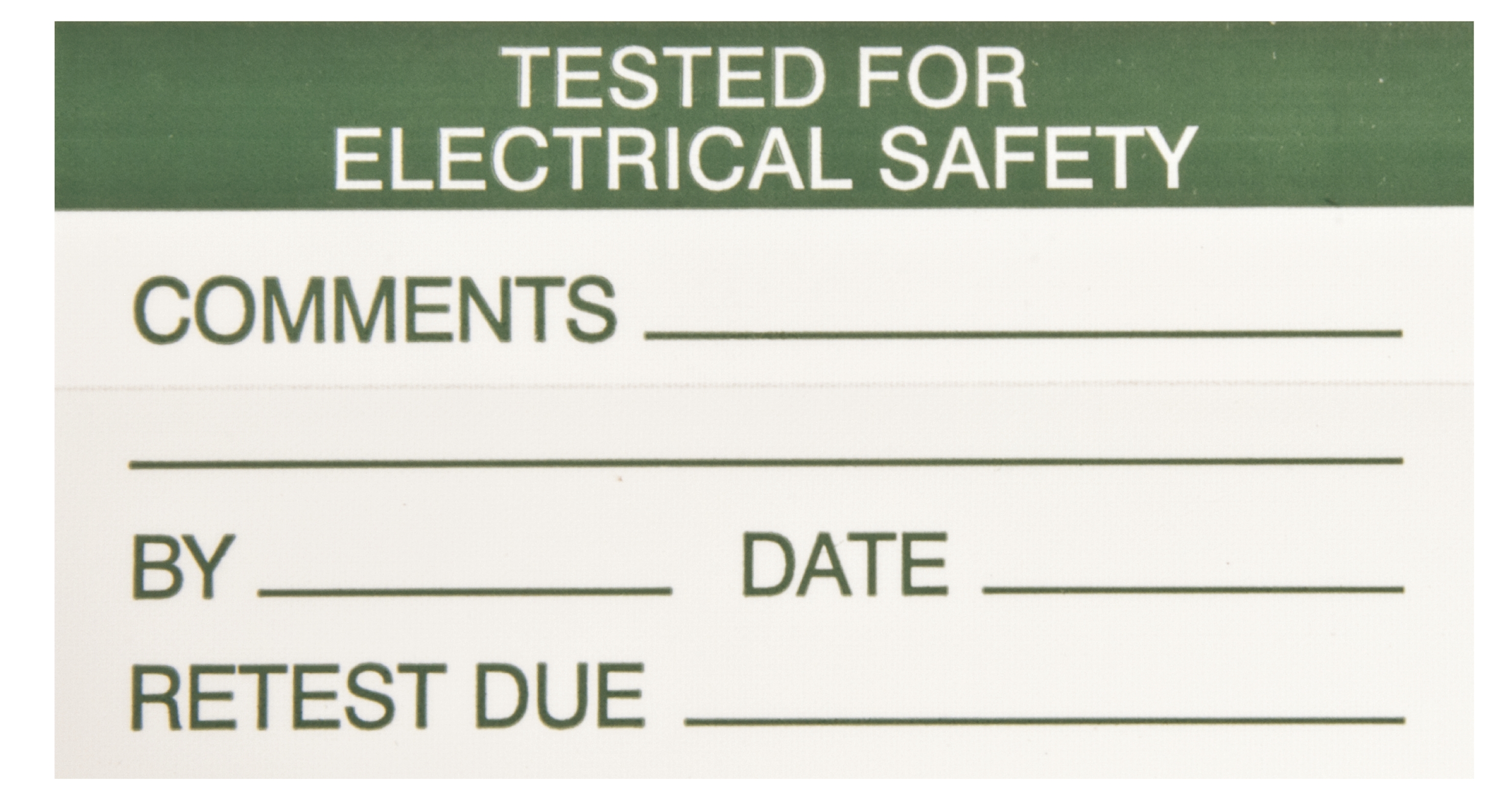 445-4085 RS PRO Adhesive Pre-Printed Adhesive Label-TESTED for ELECTRICAL SAFETY-. Quantity: 30 Per Pack