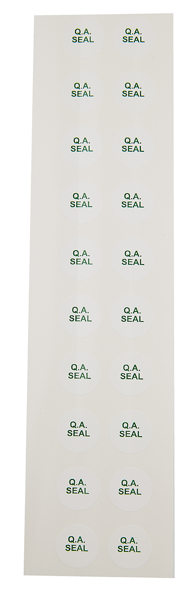 RS PRO Adhesive Pre-Printed Adhesive Label-QA Seal-. Quantity: 200 Per Pack