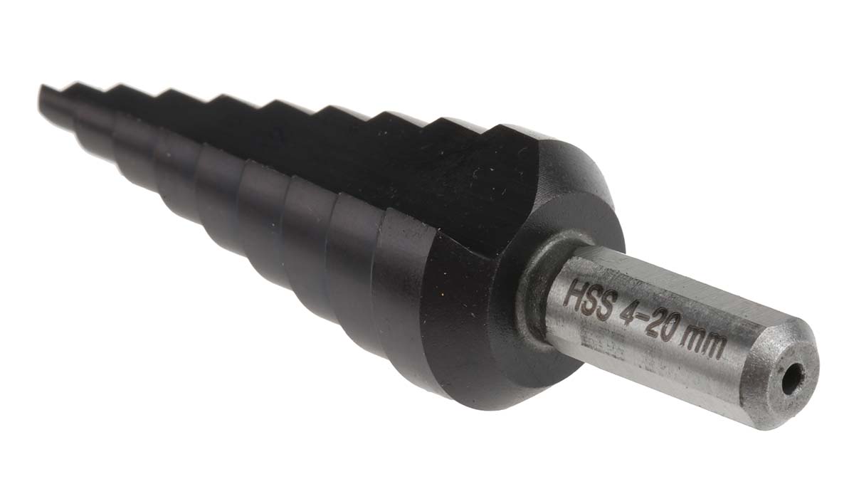 4450067 EXACT High Speed Steel 4 to 20 mm Drill Bit, Hex
