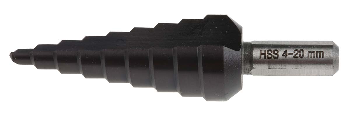 4450067 EXACT High Speed Steel 4 to 20 mm Drill Bit, Hex